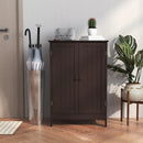 Bathroom Floor Storage Double Door Cupboard Cabinet by LJGDeals