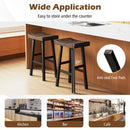 24 Inch Solid Wood Saddle-Seat with Curved Seat Surface and Comfortable Footrests by LJGDeals