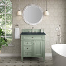 James Martin Brittany 30" Single Bathroom Vanity, Sage Green