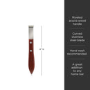 Professional Citrus Zester with Acacia Wood Handle by Viski