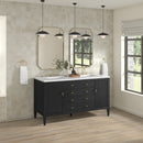 James Martin Myrrin 60" Double Bathroom Vanity, Carbon Oak