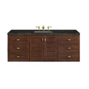 James Martin Amberly 60" Dual Mount Single Bathroom Vanity, Mid-Century Walnut