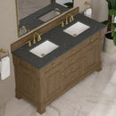 James Martin Brookfield 60" Double Bathroom Vanity, Pecan