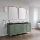 James Martin Chicago 72" Double Bathroom Vanity, Smokey Celadon