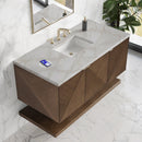 James Martin Marcello 48" Floating Single Bathroom Vanity, Chestnut