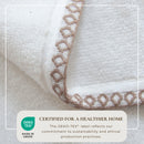 Cotton Border-Stitched 6-Piece Towel Set - Valery Collection by Great Bay Home