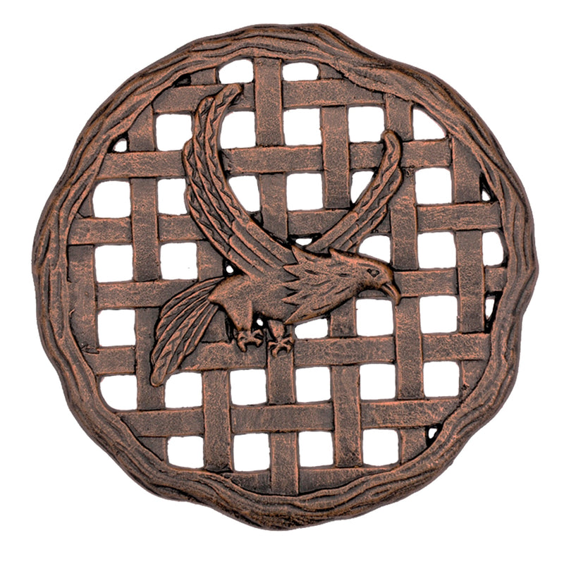 Antique Bronze Metal Stepping Stone Eagle - Cast Aluminum