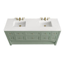 James Martin Breckenridge 72" Double Bathroom Vanity, Smokey Celadon
