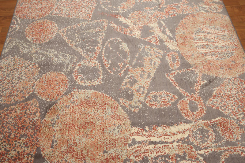 6x9 Gray Hand knotted 100% Wool Persian Oriental Area Rug