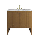 James Martin Hudson 36" Single Bathroom Vanity, Honey Oak