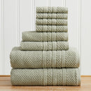 100% Cotton Checkered Jacquard Bath Towel Set - Giuliana Collection by Great Bay Home