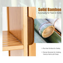 Bamboo Bathroom Storage Cabinet with Single Door-Natural by LJGDeals