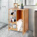 Bamboo Bathroom Storage Cabinet with Single Door-Natural by LJGDeals