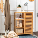 Bamboo Bathroom Storage Cabinet with Single Door-Natural by LJGDeals