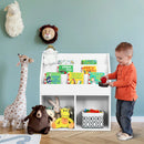 Kids Wooden Bookshelf Bookcase Children Toy Storage Cabinet Organizer-White by LJGDeals