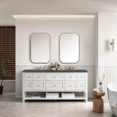 James Martin Breckenridge 72" Double Bathroom Vanity, Bright White