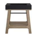 James Martin Auburn 31.5" Single Console Vanity, Weathered Timber