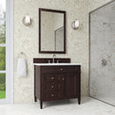 James Martin Brittany 36" Single Bathroom Vanity, Burnished Mahogany