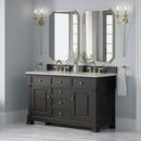 James Martin Brookfield 60" Double Bathroom Vanity, Black Onyx