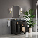 James Martin Brookfield 36" Single Bathroom Vanity, Black Onyx