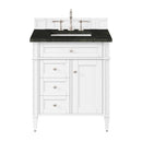James Martin Brittany 30" Single Bathroom Vanity, Bright White