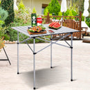 Roll Up Portable folding Camping Aluminum Picnic Table by LJGDeals