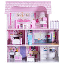 28 Inch Pink Dollhouse with Furniture by LJGDeals