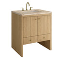 James Martin Hudson 30" Single Bathroom Vanity, Light Natural Oak