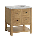 James Martin Breckenridge 30" Single Bathroom Vanity, Light Natural Oak