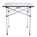 Roll Up Portable folding Camping Aluminum Picnic Table by LJGDeals