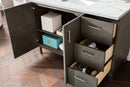 James Martin Metropolitan 48" Dual Mount Single Bathroom Vanity, Silver Oak