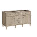 James Martin Lorelai 60" Double Bathroom Vanity, Whitewashed Oak