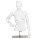 Female Mannequin Torso Adjustable Height with Metal Stand