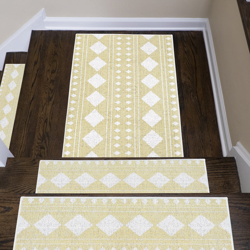 Sussexhome Diamond Collection 2 x 3 Foot Heavy Duty Low Pile Landing Rug Runner