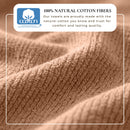 Turkish Cotton Ribbed 6-Piece Bath Towel Set - Georgiana Collection by Great Bay Home