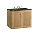 James Martin Laurent 30" Dual Mount Single Bathroom Vanity, Light Natural Oak