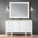 James Martin Addison 60" Single Bathroom Vanity, Glossy White