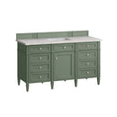 James Martin Brittany 60" Single Bathroom Vanity, Smokey Celadon