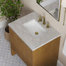 James Martin Hudson 30" Single Bathroom Vanity, Honey Oak