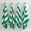 Cotton Velour Cabana Stripe Beach Towel - Novia Collection by Great Bay Home