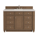 James Martin Bristol 48" Single Bathroom Vanity, Saddle Brown