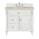 James Martin Lorelai 36" Single Bathroom Vanity, Bright White