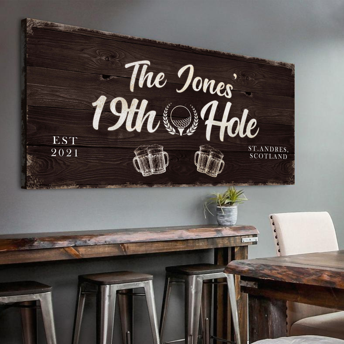 19th Hole Golf Personalized Sign, photo 9 of 10