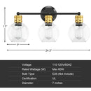 Modern 3-light Bubbled Glass Vanity Light by DirectDeals