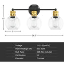 Modern 3-light Bubbled Glass Vanity Light by LJGDeals