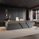 Maverick · Standing L-Shaped Executive Desk, Adjustable Height by Arc Grove
