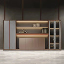 Kaelios · Office Shelves w/ Lighting & Storage