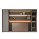 Kaelios · Office Shelves w/ Lighting & Storage