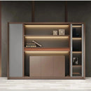 Kaelios · Office Shelves w/ Lighting & Storage