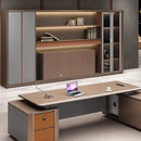 Kaelios · Office Shelves w/ Lighting & Storage by Arc Grove